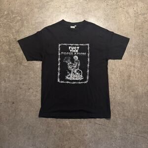 Fuct the population world tee